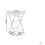 Beliani Bistro Table SCARIO 70 cm 70 cm Metal Red 3