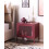 Beliani Bedside Table OSSETT Metal Dark Red 2