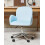 Beliani Desk Chair PRIDDY Velvet Light Blue 2