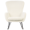 Beliani Rocking Chair ANASET Boucle Light Beige 3