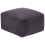 Beliani Pouffe MUKKI Cotton Dark Grey 4