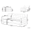 Beliani Sofa Bed 3 Seater ABERDEEN Velvet Black 5