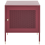 Beliani Bedside Table OSSETT Metal Dark Red 6