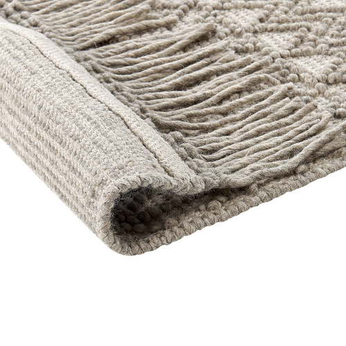 Beliani Rug ALUCRA Beige 160 x 230 cm Wool 1