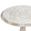 Beliani Side Table JAMBIA Mango Wood Off-White 4