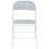 Beliani Set of 4 Folding Chairs SPARKS Metal Light Grey/ White 7