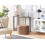 Beliani Storage Pouffe RICHLAND Velvet Beige 5