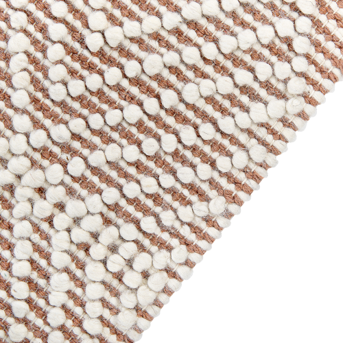 Beliani Rug KESTEL Brown Beige 160 x 230 cm Wool 2