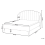 Beliani Bed Velvet AMBILLOU 140 x 200 cm (EU Double) Light Grey 3