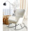 Beliani Rocking Chair ANASET Boucle Light Beige 8
