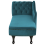 Beliani Left-Hand Chaise Longue NIMES Velvet Teal 5