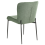 Beliani Set of 2 Dining Chairs ADA Fabric Dark Green 4