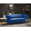 Beliani Sofa 3 Seater ARVIKA Velvet Navy Blue 4