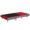 Beliani Single Sofa Bed FARRIS Fabric Red 4