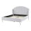 Beliani Bed Velvet AMBILLOU 140 x 200 cm (EU Double) Light Grey 7