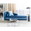Beliani Left-Hand Chaise Longue GONESSE Velvet Blue 4