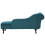 Beliani Left-Hand Chaise Longue NIMES Velvet Teal 10
