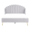Beliani Bed Velvet AMBILLOU 140 x 200 cm (EU Double) Light Grey 6