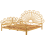 Beliani Bed Rattan FLORENTINE 180 x 200 cm (EU Super King) Light Brown 4