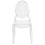 Beliani Set of 4 Dining Chairs MERTON Transparent 4
