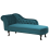 Beliani Left-Hand Chaise Longue NIMES Velvet Teal 4