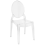 Beliani Set of 4 Dining Chairs MERTON Transparent 5