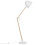Beliani Floor Lamp HETTON Adjustable Oak Wood White 4