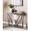 Beliani Console Table HAZEN Marble/ Black 2