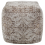 Beliani Pouffe MEERUT Cotton Taupe 2