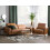 Beliani Living Room Set 4 Seater NARWIK Leather Brown 2