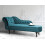 Beliani Left-Hand Chaise Longue NIMES Velvet Teal 2