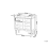 Beliani 6 Drawer Chest MOZELA Mirrored Silver 4