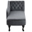 Beliani Right-Hand Chaise Longue NIMES Velvet Grey 5