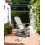 Beliani Garden Rocking Chair ADIRONDACK Light Grey 2