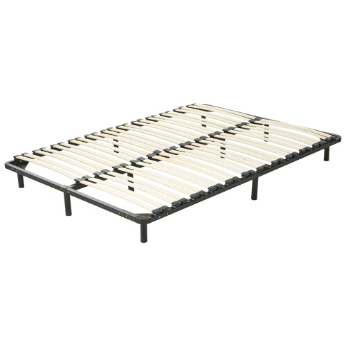 Beliani Freestanding Slatted Bed Base COMBOURG 140 x 200 cm (EU Double) 1