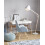 Beliani Floor Lamp HETTON Adjustable Oak Wood White 2