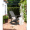 Beliani Garden Rocking Chair ADIRONDACK Dark Grey 4