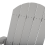 Beliani Garden Rocking Chair ADIRONDACK Light Grey 5