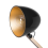 Beliani Floor Lamp HETTON Adjustable Oak Wood Black 7