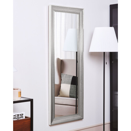 Beliani Wall Mirror BUBRY 50 cm 130 cm Silver 1