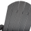 Beliani Garden Rocking Chair ADIRONDACK Dark Grey 3