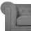 Beliani Armchair CHESTERFIELD Fabric Light Grey 6