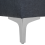Beliani Ottoman ABERDEEN Fabric Dark Grey 5