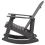 Beliani Garden Rocking Chair ADIRONDACK Dark Grey 2