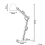 Beliani Floor Lamp HETTON Adjustable Oak Wood White 3