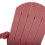 Beliani Garden Rocking Chair ADIRONDACK Red 5