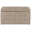 Beliani Storage Ottoman MICHIGAN Velvet Light Brown 2