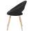 Beliani Set of 2 Dining Chairs ROSLYN Fabric Black 8