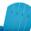 Beliani Garden Rocking Chair ADIRONDACK Blue 2