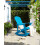 Beliani Garden Rocking Chair ADIRONDACK Blue 3
